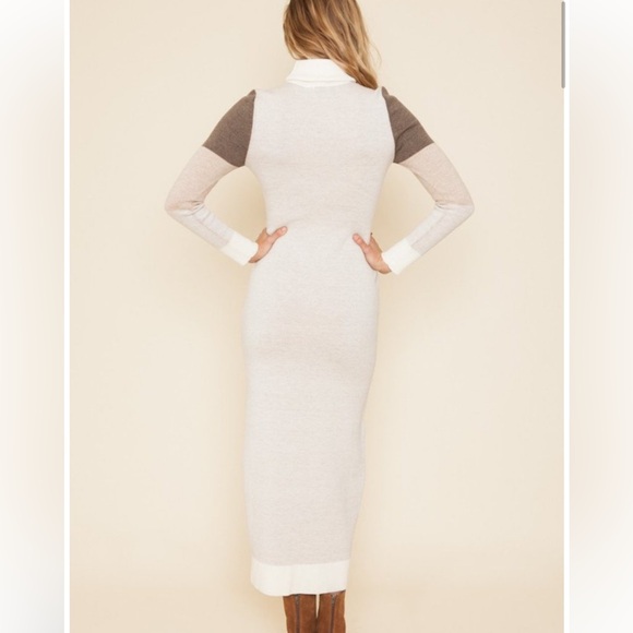 RARE Sugarhigh Lovestoned Mariposa Butterfly Turtleneck Wool Sweater Dress Large - Picture 3 of 15